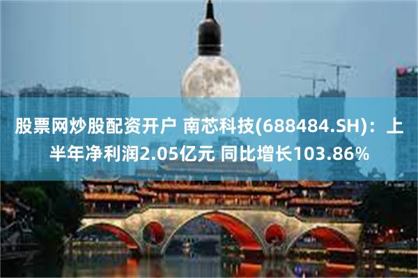 股票网炒股配资开户 南芯科技(688484.SH)：上半年净利润2.05亿元 同比增长103.86%